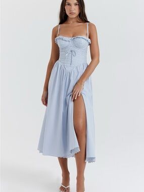 charmaine ivory corset maxi dress 'Charmaine' Ivory Corset Maxi Dress